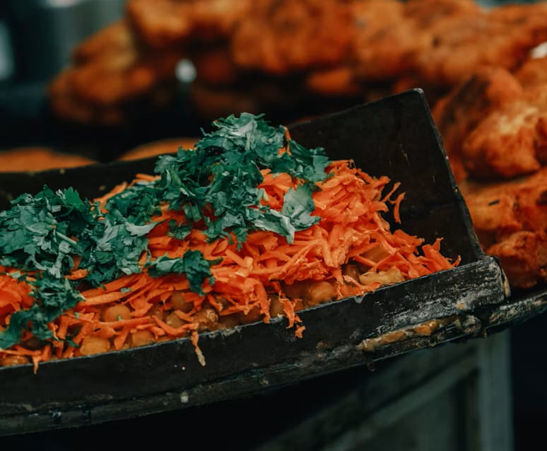 Vibrant Panamanian dish close-up