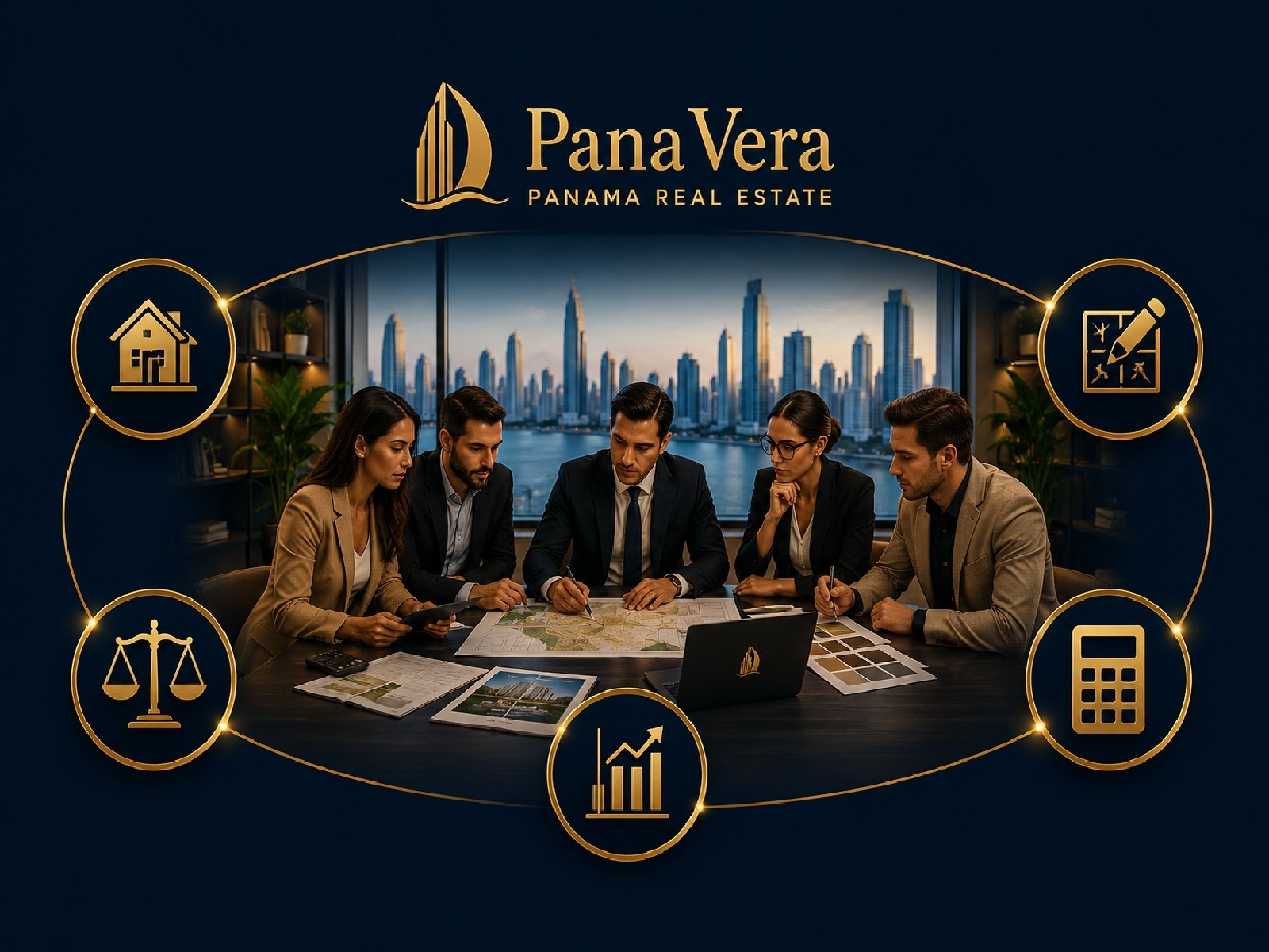 The PanaVera team working with clients